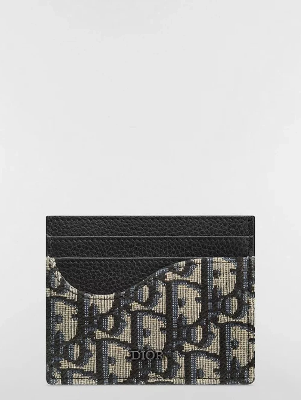 New!!! Dior Saddle Card Holder Grained Calfskin Marquetry Oblique COMES W/COA!